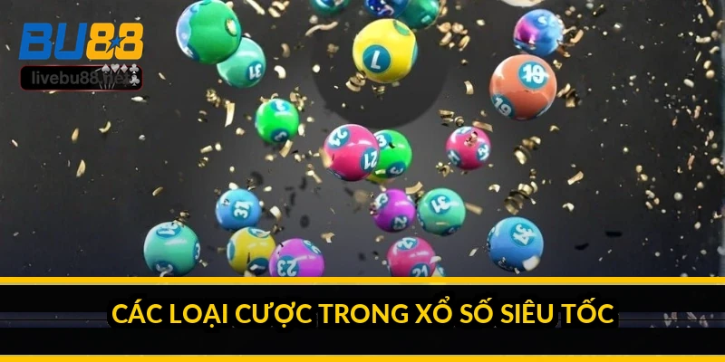 Các loại cược trong xổ số siêu tốc